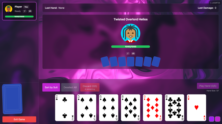 Multiplayer Card Game Screenshot